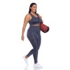 Plus Size Racer Back Sports Bra - White Mark - 4 of 4
