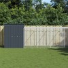 'vidaXL Chicken Cage with Run Anthracite - Galvanized Steel - Mesh Design & Multi Purpose Chicken House with Practical Roof and Extended Run - 2 of 4