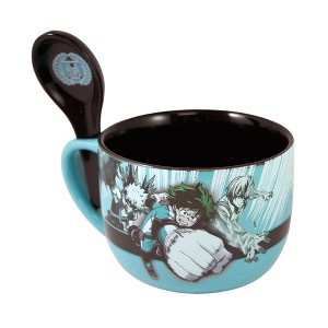 Just Funky My Hero Academia Class 1-A 20oz Ceramic Ramen Bowl with Spoon - 1 of 4