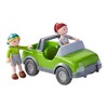 HABA Little Friends Out and About Playset with 2 Toy Figures and Green Momentum Motor Vehicle - 3 of 4
