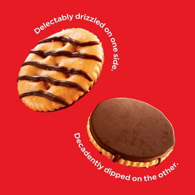 RITZ Drizzled Minis Fudge Crackers Snack Pack Lunch Snacks - 9oz/10ct