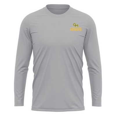 George Mason University Adult Sport Long Sleeve Left Chest Logo, Athletic Heather