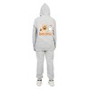 Everyday Kids “Boo Crew” Halloween Zip Up Hoodie – Cute Ghosts and Pumpkins – Cozy Fall Sweatshirt for Girls, Heather Gray - 2 of 3