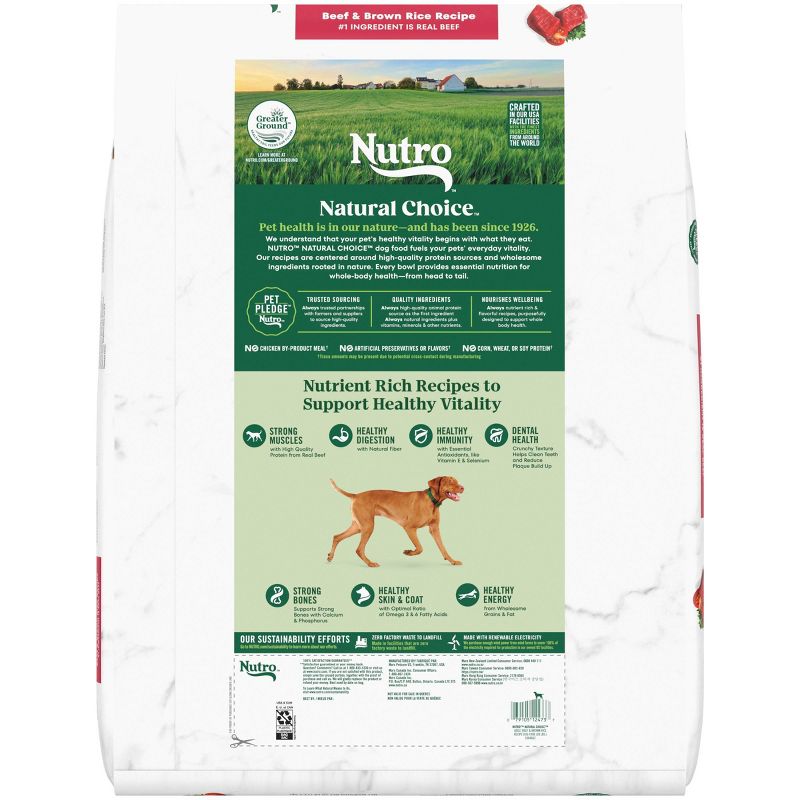 Nutro Natural Choice Beef & Brown Rice Adult Dry Dog Food, 3 of 15