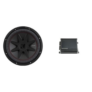 Kicker 12 Inch CVR Woofer Includes 52CVR124 Package with 46CXA4001 Amplifier - 1 of 4