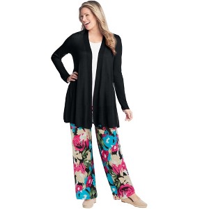 Woman Within Pull-On Elastic Waist Soft Pants - 1 of 4