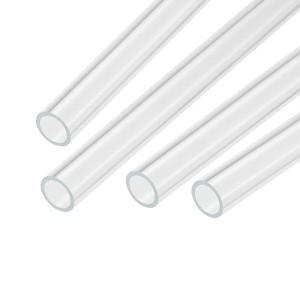 Unique Bargains Lamp Lantern Water Cooling System Acrylic Round Pipes Clear 4 Pcs 14" - 1 of 4