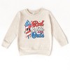 The Juniper Shop Red White and Cute Firework  Toddler Sweatshirt - 2 of 4