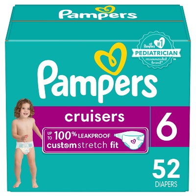 Image of Pampers Cruisers Diapers - Size 6 - 52ct