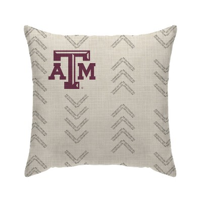 NCAA Texas A&M Aggies Wordmark Decorative Throw Pillow