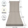 Honeycomb Outdoor Chaise Lounge Cushion - 3 of 4