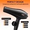 Morfone Black 12-piece Hair Dryer Set. Hair styling tools equipped with accessories such as combs, clips, and hair dryers. As a gift set. - 3 of 4