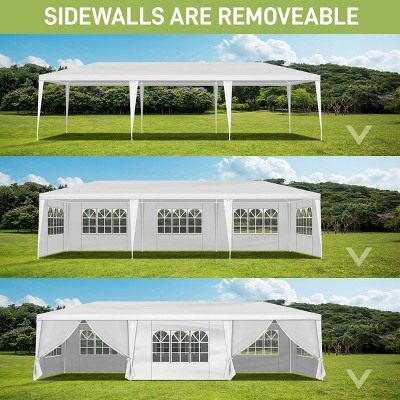 1pc Outdoor Event Tent with Iron Frame and  Removable Sidewalls, No Furniture Included - Coolbibila