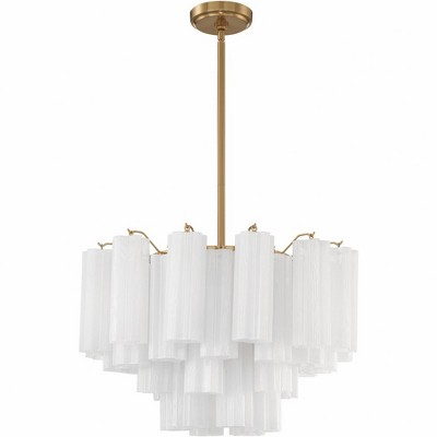 Crystorama Lighting Addis 9 - Light Chandelier in  Aged Brass