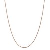 Black Bow Jewelry 1mm, 14k Rose Gold, Diamond Cut Solid Rope Chain Necklace - 3 of 4