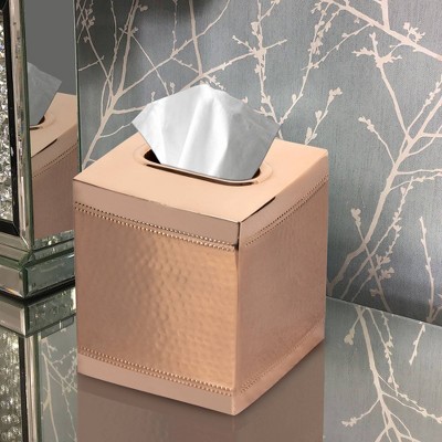 Hudson Copper Stainless Steel Boutique Tissue Box Cover