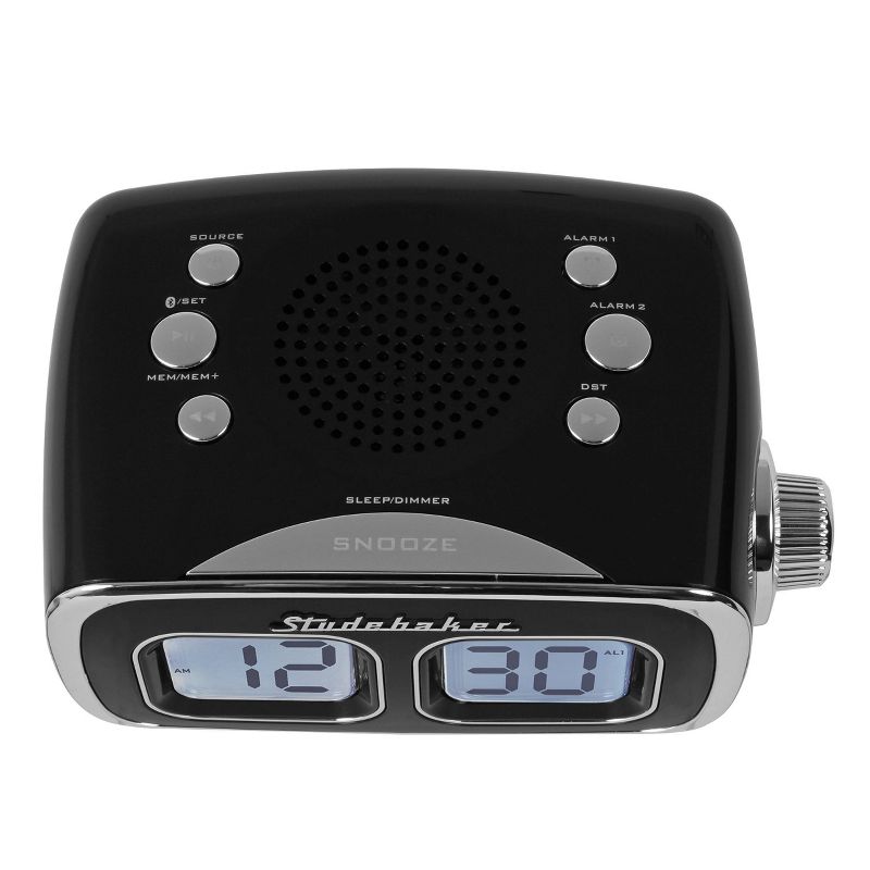 Studebaker Retro Digital Bluetooth AM/FM Clock Radio, 5 of 7