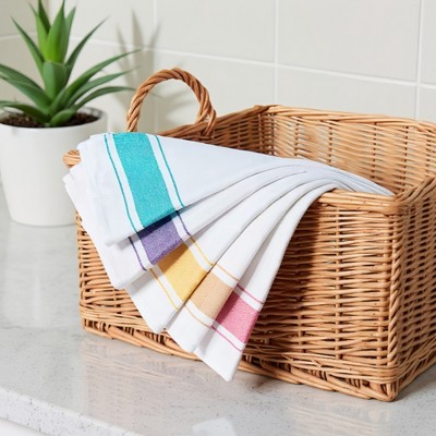 Unique Bargains Cotton Linen Kitchen Towels - Thumbnail 4
