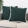 Unique Bargains Home Office Restaurant Double-Sided Plaid Decorative Pillow Covers 2 Packs - 2 of 4
