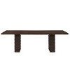 95" Modern Rectangular Dining Table with Double Pedestal Base, Large Wood Table for Family Gatherings or Dinner Parties-3irtyhousy - 3 of 4