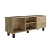 45.3" Manufactured Wood TV Stand for TVs up to 45" with Three Open Shelves, One Cabinet, and Cable Management for Living Room - 3 of 4