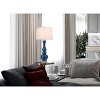 Cal Lighting Paimio 150W 3 Way Glass Table lamp with Crystal Base and Taper Drum Fabric Shade. Priced and Sold as Pairs. - 4 of 4
