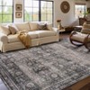 Traditional Machine Washable Area Rugs 5x7 Ultra-Soft Vintage Printed Throw Rugs Foldable Thin Indoor Carpet Non-Shedding Oriental Floor Cover - 2 of 4