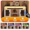 GALAXHERO Farmhouse TV Stand for 65 Inch TV, with LED Lights, Storage Cabinets & Adjustable Shelves for Living Room or Home Theater - 3 of 4