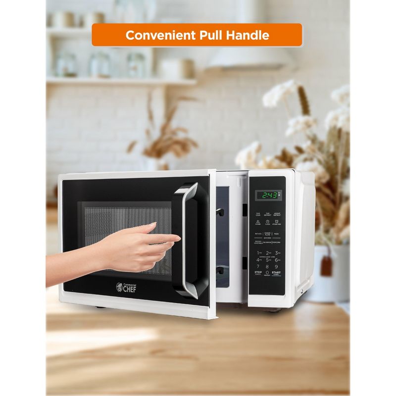 COMMERCIAL CHEF Countertop Microwave Oven 0.9 Cu. Ft. 900W, 6 of 9