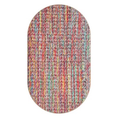 Washable Modern Braided Printed Rug Non Slip Low Pile Rug Soft Solid Throw Floor Cover Foldable Indoor Carpet for Living Room Bedroom Playroom Nursery