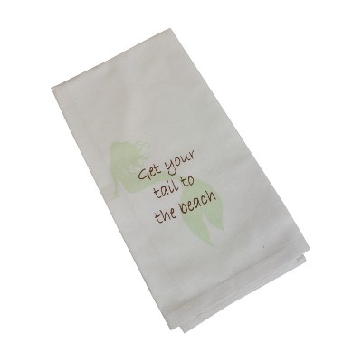Beachcombers 25" Cotton Mermaid To Beach Tea Towel