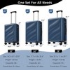 Lyngins 3-Piece Luggage Set –20" Carry on Luggage, Hardside Spinner Suitcase Set (24" & 28" ) 360° Silent Double Wheels, 3-Stage Telescoping Handle - 2 of 4
