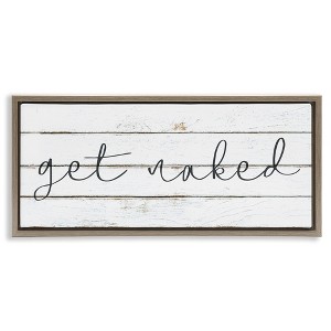 Stupell Industries Get Naked Minimal Planks, 25" x 11" - 1 of 4