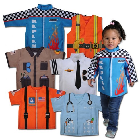 Melissa & Doug Construction Worker Role Play Costume Dress-up Set (6pc) :  Target