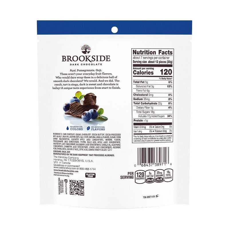 Brookside Acai &#38; Blueberry Flavors Dark Chocolate Candy - 7oz, 4 of 9