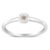 Silver 1/20 Cttw Diamond Square Cushion-Shaped Miracle Promise Ring - 8 - 2 of 4