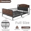 QingMoon Twin Bed Frame for Kids, Metal Platform Bed Frame with Light, Modern Twin Size Beds with Rails and Storage Headboard for Girls & Boys - 4 of 4