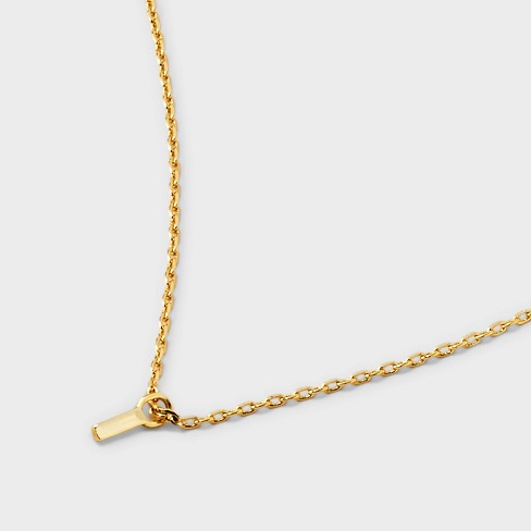 14k gold deals plated initial necklace