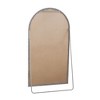 Kumasinova 65.75" Vintage Arch Full Length Mirror with Metal Stand,Large Standing Mirror with Iron Frame,Full Body Mirror for Bedroom&Living Room - 4 of 4