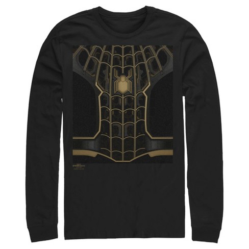 Men's Marvel Spider-man: No Way Home Black Suit Long Sleeve Shirt : Target