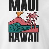Rerun Island Men's Maui Hawaii Volcano Long Sleeve Graphic Cotton Pullover Sweatshirt - 2 of 4