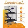 Metal Small Animal Cage,34 ''H Multi-Level Ferret Cage for Small Animals - Large Hamster Cage with Ramp, Extra Storage Stand - 2 of 4