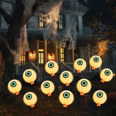 Joyfy Eyeball Yard Stakes, Outdoor Halloween Stake Decorations, Waterproof Stake Decor for Yard Garden Pathway