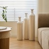 Gulches Floor metal vase modern style decoration home white metal vase 3-piece set gorgeous home decoration large glazed metal vase - 3 of 4
