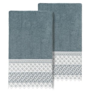 Linum Home Textiles 100% Turkish Cotton AIDEN Embellished Towel Set - 1 of 2