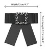 Elerevyo Women's Brooch Rhinestone Solid Color Bow Ties 1 Pc - 2 of 4