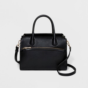 Flap Closure Satchel Handbag - A New Day Black, Women