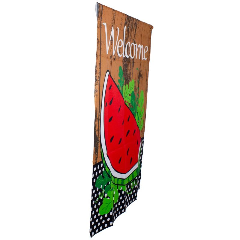 Northlight Welcome Watermelon Slice Summer Outdoor House Flag 28" x 40", 4 of 5