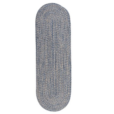 Colonial Mills Tremont Braided Runner, Denim 2'x9', Oval Shape
