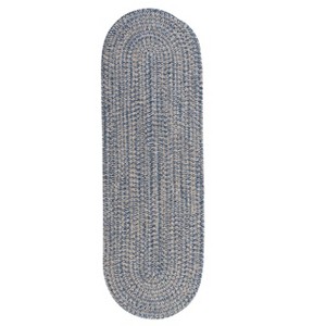 Colonial Mills Tremont Braided Runner, Denim 2'x12', Oval Shape - 1 of 2